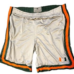 Men's Miami hurricanes basketball style shorts size 2XL